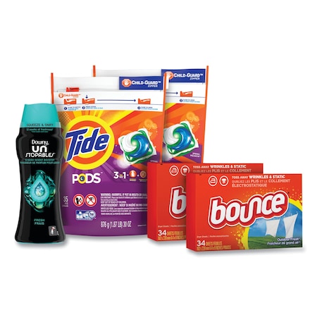 Tide Laundry Detergent, 14.8 oz Bag; Box; Bottle, Pod; Sheet; Scent Beads 12777